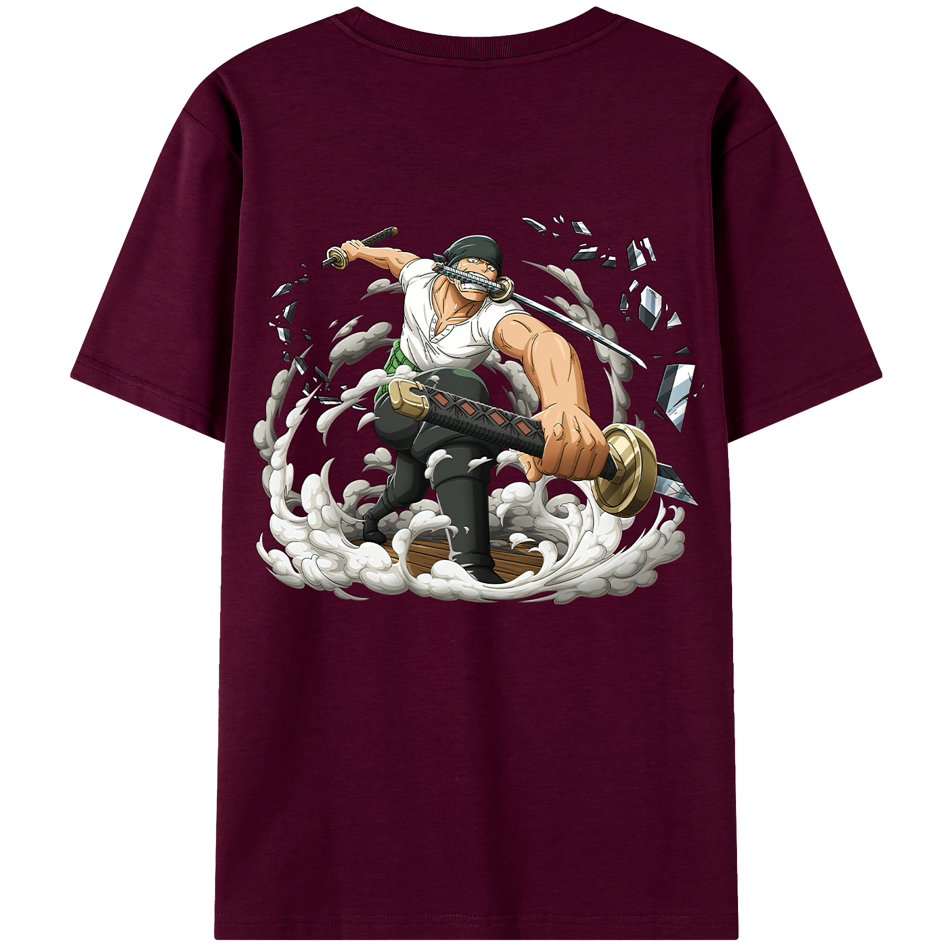 ワンピース ロロノア・ゾロ ONE PIECE Roronoa Zoro レディース半袖Tシャツ(バックプリント)